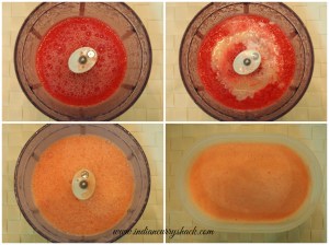 Watermelon Ice Cream - Steps Collage - Indian Curry Shack