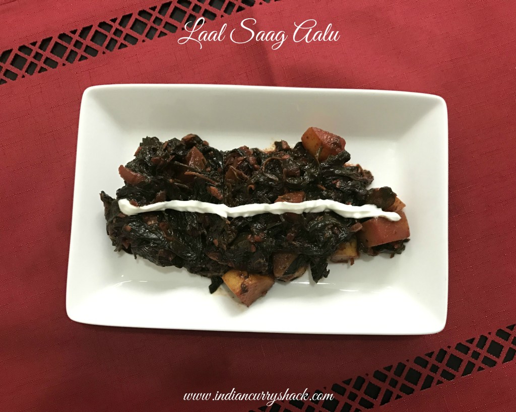 Laal Saag Aalu (Spiced Amaranth Leaves and Potato) – Shack&nbsp;Saturdays