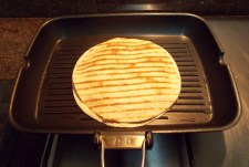 Quesadilla being cooked - 2nd side - ICS