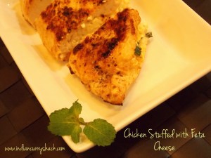 Chicken stuffed with Feta Cheese - Indian Curry Shack