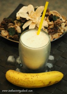 Banana Smoothie - Indian Curry Shack