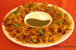 Tehri with Curd & Chutney - Indian Curry Shack