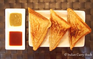 Sandwich with Sauces - Indian Curry Shack