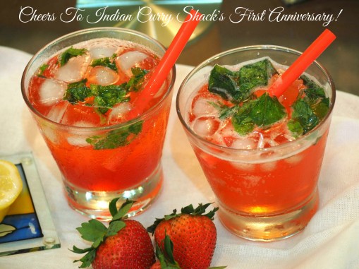 Strawberry and Mint Cooler - Indian Curry Shack
