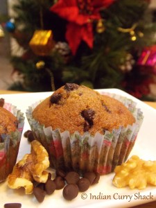 Walnut & Chocolate Chip Muffin - Indian Curry Shack
