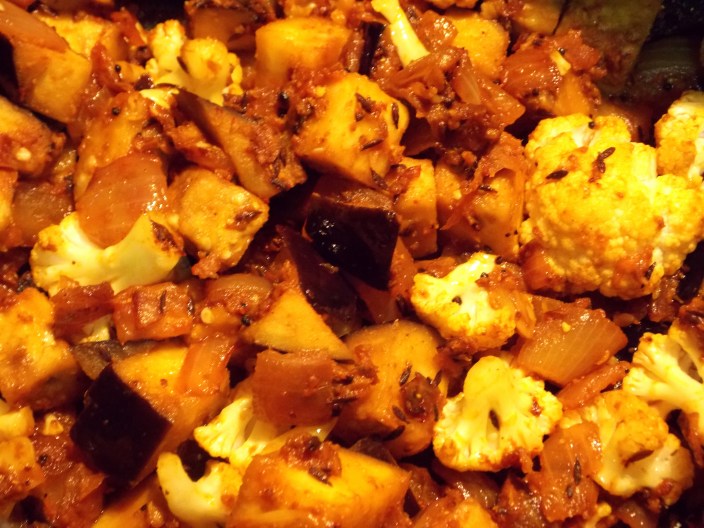 Stir-fried Veggies for Masala Dal Khichdi - Indian Curry Shack